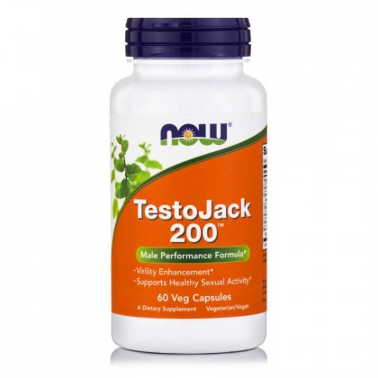 Now Foods Testo Jack 200, 60 Veg.Caps.