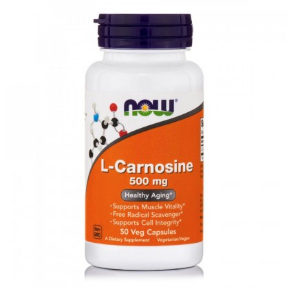 Now Foods L-Carnosine 500mg 50 Veg.Caps.