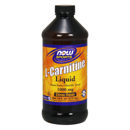 Now Foods L-Carnitine Liquid Citrus Flavor 1000 mg- 16fl. oz. (473)ml