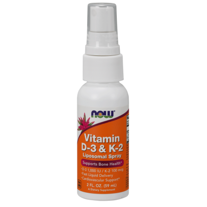 Now Foods Vitamin D-3 & K-2 Liposomal Spray 59ml