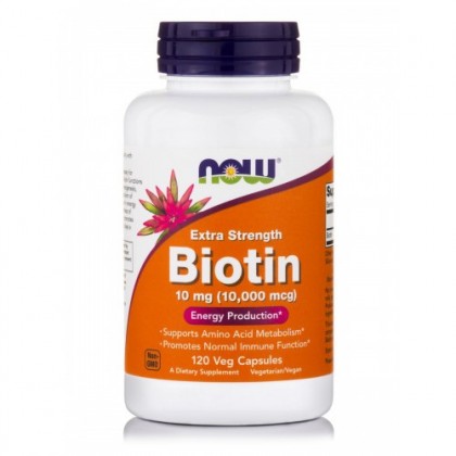 Now foods Extra Strength Biotin 10mg 120 Veget.caps