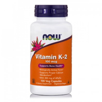 Now Foods Vitamin K-2 100mcg 100 Veg.Caps.