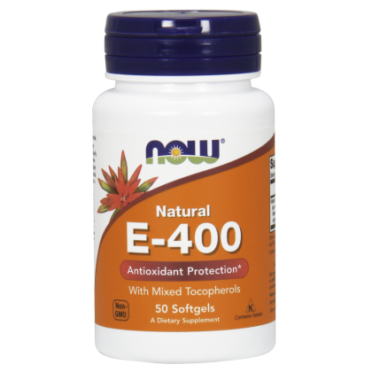Now Foods E400 With Mixed Tocopherols 50 Softgels