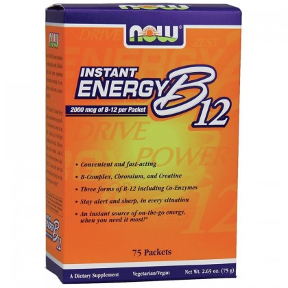 Now Foods Instant Energy B-12 75 Φακελάκια