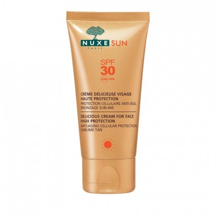 Nuxe Sun Delicious Cream High Protection SPF30 Αντιηλιακή Κρέμα Προσώπου 50ml