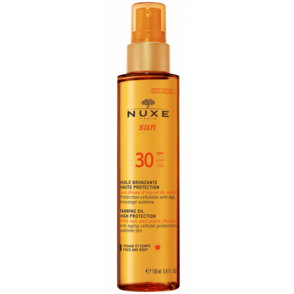 Nuxe Tanning Oil High Protection SPF30 Λάδι Μαυρίσματος για Πρόσωπο & Σώμα 150ml