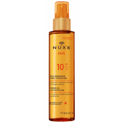 Nuxe Tanning Oil Low Protection SPF10 Λάδι Μαυρίσματος για Πρόσωπο & Σώμα 150ml