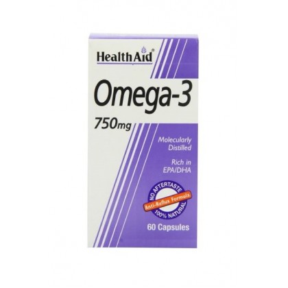 HEALTH AID Omega 3 750mg 60 Kάψουλες