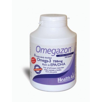 HEALTH AID Omegazon 750mg Family Pack 120 Κάψουλες