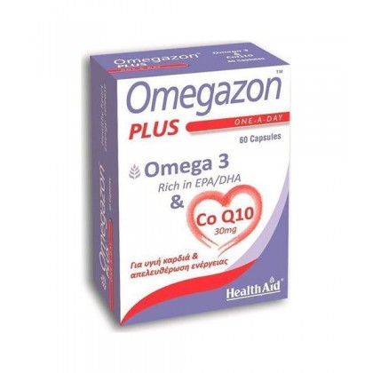 HEALTH AID Omegazon Plus Ω3 & CoQ10 60 Κάψουλες