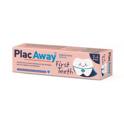 Plac Away first Teeth Οδοντόκρεμα 50ml (2-6 ετών)
