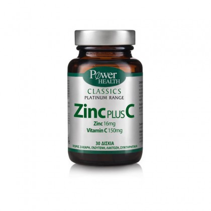 POWER HEALTH Classics Platinum - Zinc plus C 30 Ταμπλέτες