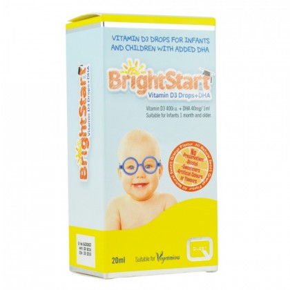 QUEST BrightStart Vitamin D3 Drops & DHA 20ml