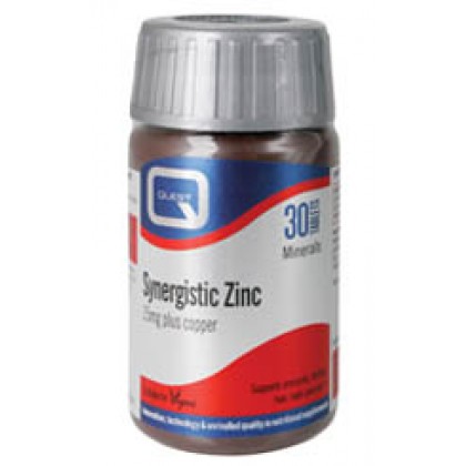 QUEST Synergestic Zinc 15mg 30 Ταμπλέτες