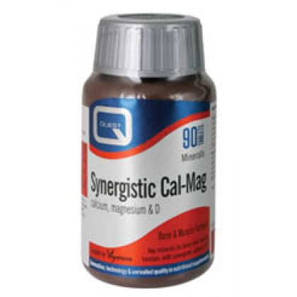 QUEST Synergistic Cal-Mag Calcium Magnesium & D 90 Ταμπλέτες