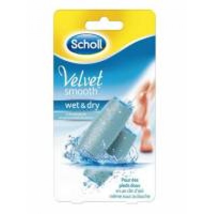 Scholl Velvet Smooth Wet & Dry 2 ανταλλακτικές κεφαλές γ…
