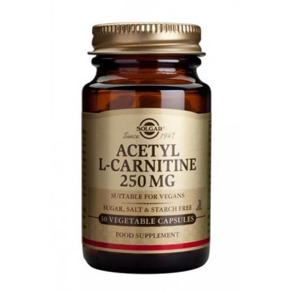 SOLGAR Acetyl L-Carnitine 250mg 30 Κάψουλες