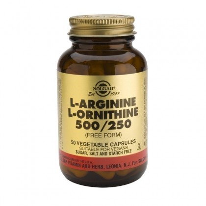 SOLGAR L-Arginine- L-Ornithine 30 Κάψουλες