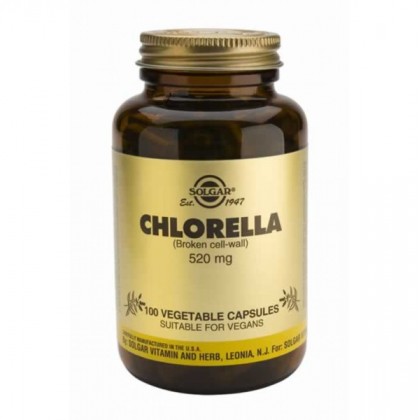 SOLGAR Chlorella 520mg 100 Κάψουλες