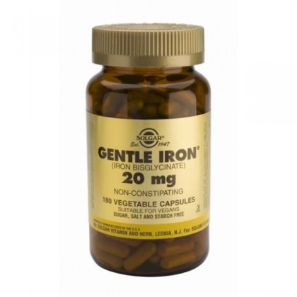 SOLGAR Gentle Iron 20mg 180 Κάψουλες