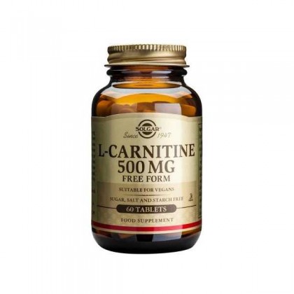 SOLGAR L-Carnitine 500mg 60 Ταμπλέτες