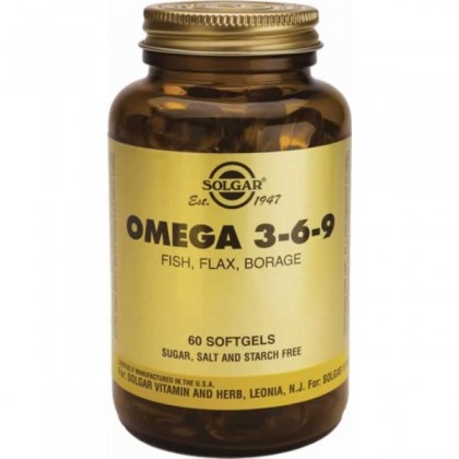 SOLGAR Omega 3+6+9 60 Κάψουλες