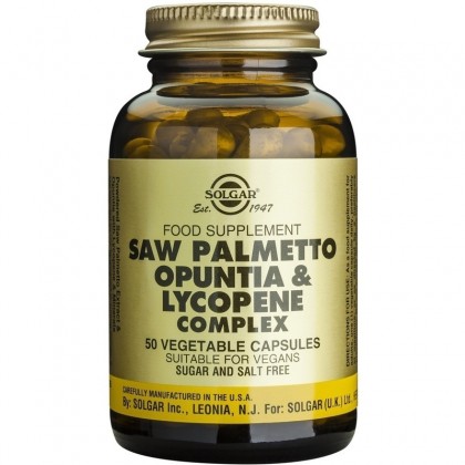 SOLGAR Saw Palmetto Opuntia Lycopene 50S Κάψουλες