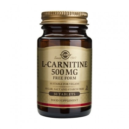 SOLGAR L-Carnitine 500mg 30 Ταμπλέτες