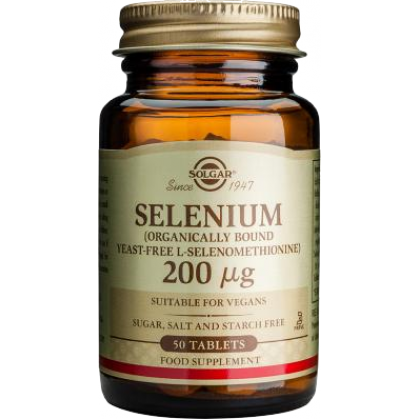 SOLGAR Selenium 200mg 50 Ταμπλέτες