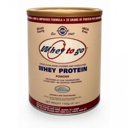 SOLGAR Whey To Go Protein 80% Chocolate 1044gr