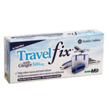Unipharma Travel Fix with Ginger 500mg 10tabs