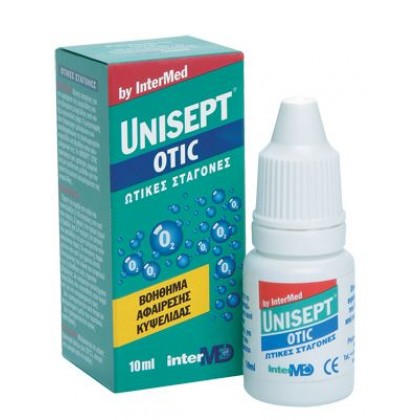 Unisept Otic 10ml ωτικές σταγόνες για την αφαίρεση της κυψελίδας