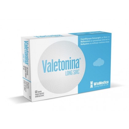 WinMedica Valetonina Long Sirc Μελατονίνη και Βαλεριάνα 60 δισκία