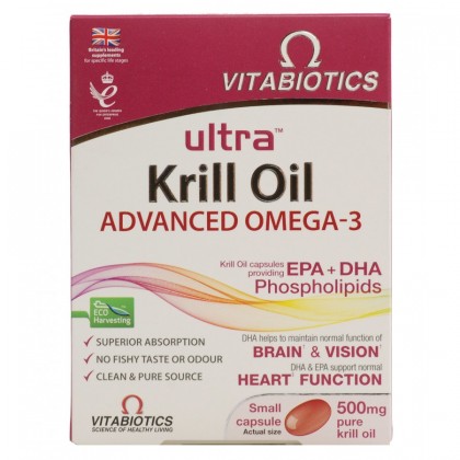 VITABIOTICS Ultra Krill Oil 30 Κάψουλες