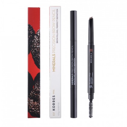 Korres Minerals Precision Brow Pencil 01 Dark Shade 0.2gr