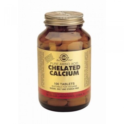 SOLGAR Chelated Calcium 167mg 100 Ταμπλέτες