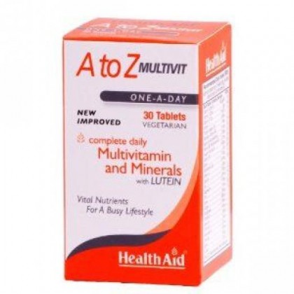HEALTH AID A Tο Z Multivit - Lutein 30 Ταμπλέτες