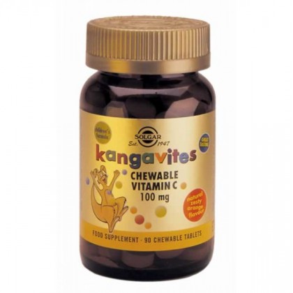 SOLGAR Kangavites Vitamin C Orange 100mg 90 Ταμπλέτες
