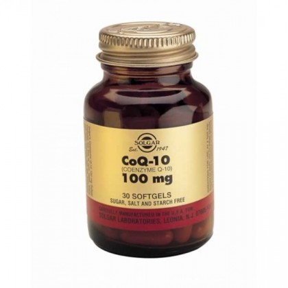  SOLGAR Coenzyme Q10 100mg 30 Κάψουλες