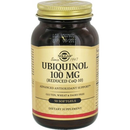 SOLGAR Ubiquinol 100mg Συνένζυμο Q10 50 Softgels