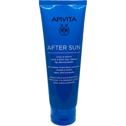 Apivita After Sun Δροσιστική Κρέμα Gel Για Πρόσωπο - Σώμα Με Σύκο, Αλόη και Πρόπολη 200ml