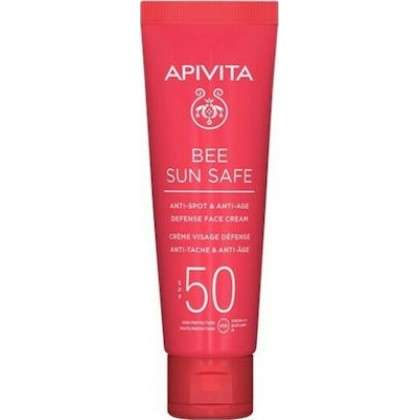 Apivita Bee Sun Safe Anti-spot & Anti-age Spf50 Defense Tinted Face Cream 50ml SPF50 50ml