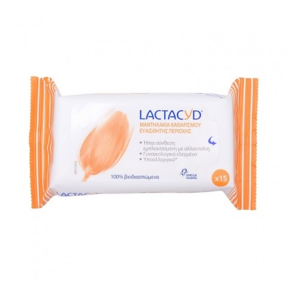 Lactacyd Wipes 10τεμ μαντηλάκια για την ευαίσθητη περιοχή